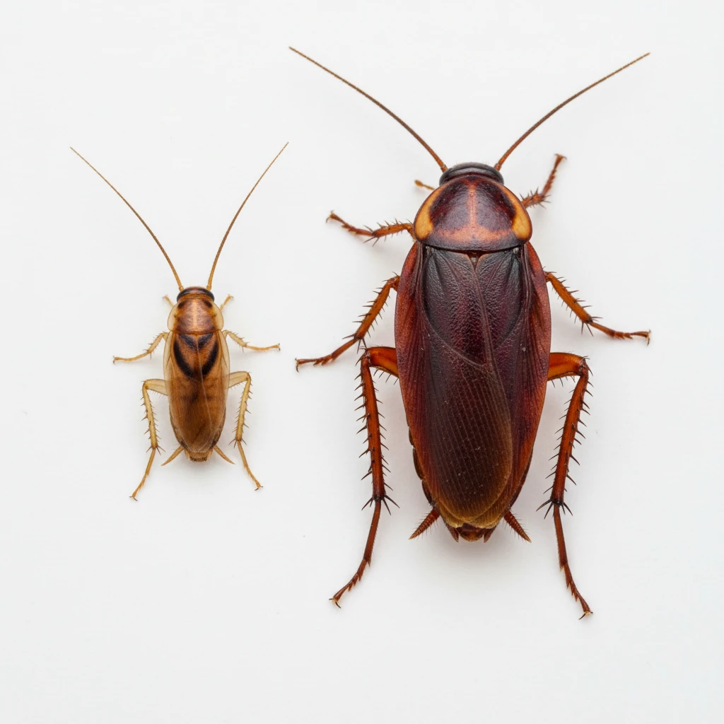 Comparison of German and American cockroaches found in New Zealand