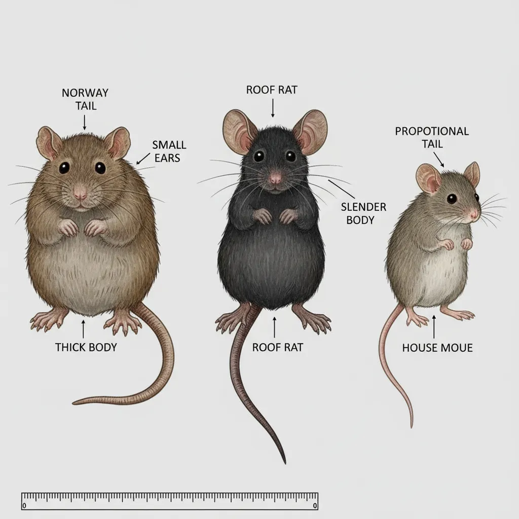 Comparison of rodent species found in Auckland