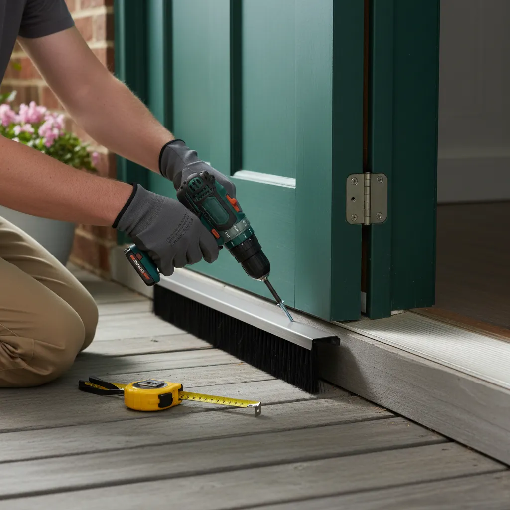 Installing a Door Sweep