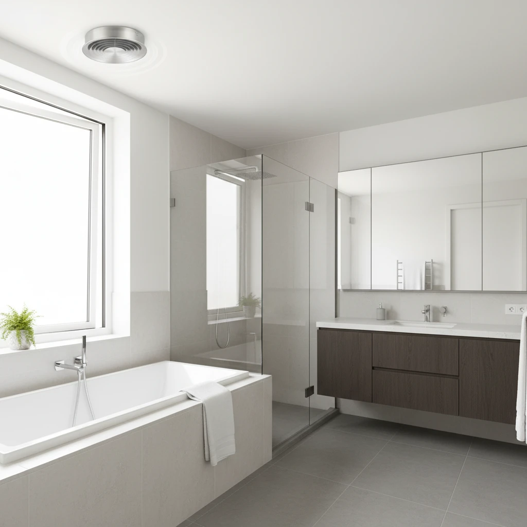 Well-ventilated bathroom in an Auckland apartment