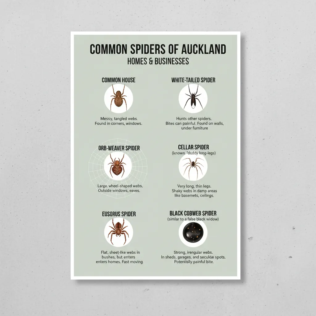 Common Spider Species in Auckland