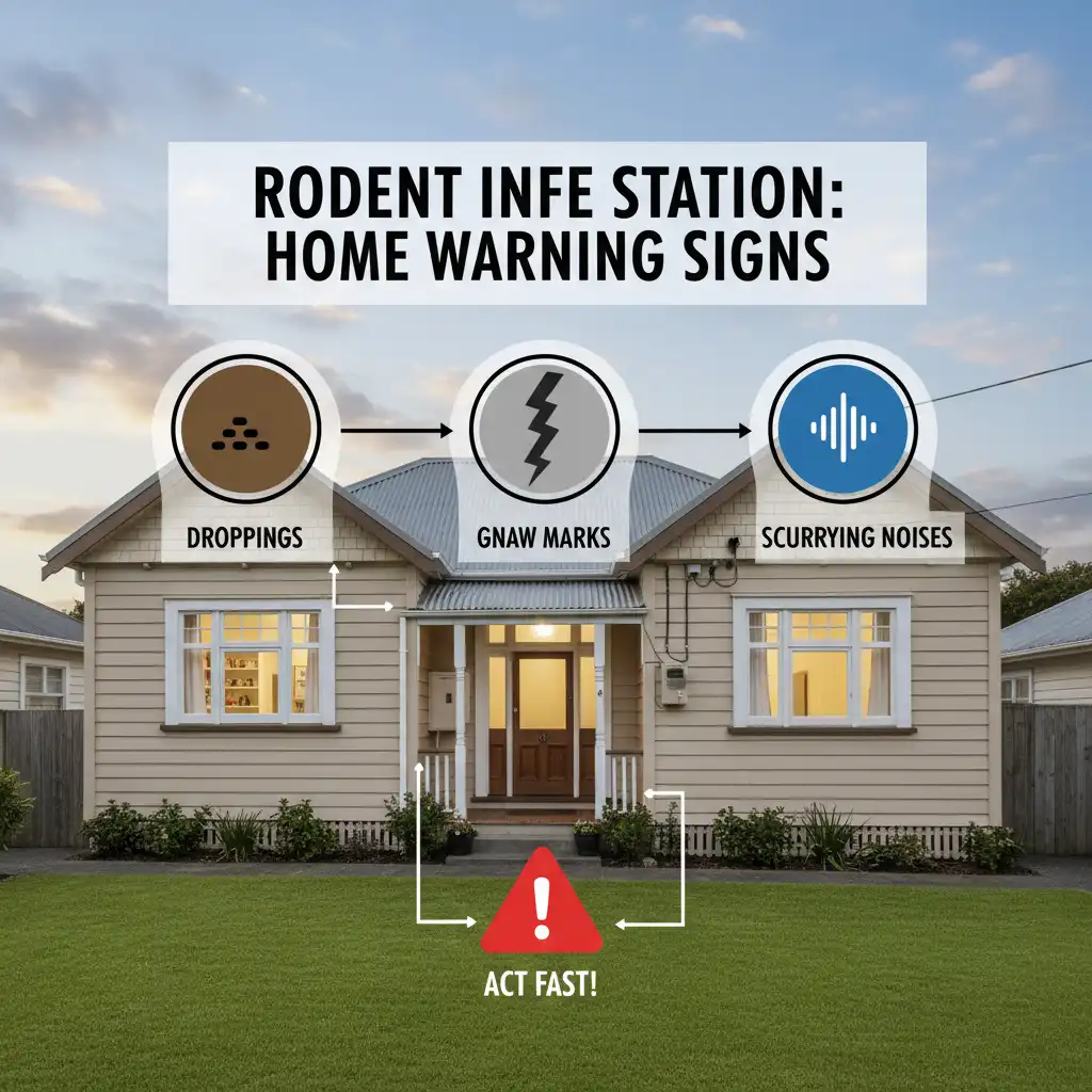 Effective Rodent Baiting Strategies for Auckland Homes Professional rodent baiting station placement in an Auckland home attic
