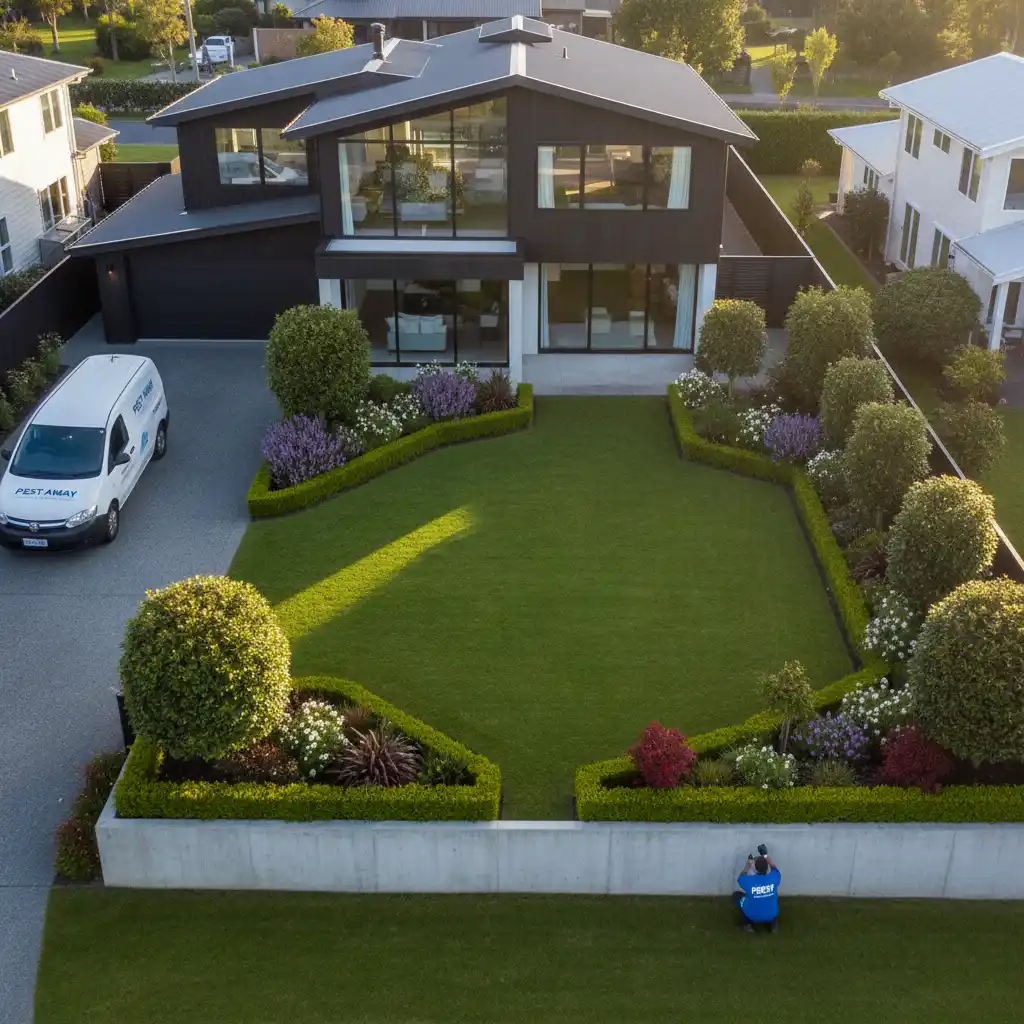 Summer Pest Control in Auckland: Keeping Your Home Bug-Free Well-maintained Auckland home exterior preventing pests