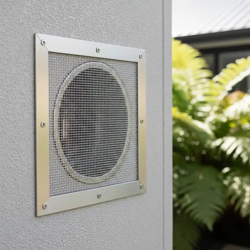 Advanced Pest Exclusion Techniques for Auckland Properties Stainless steel mesh screen on a home vent