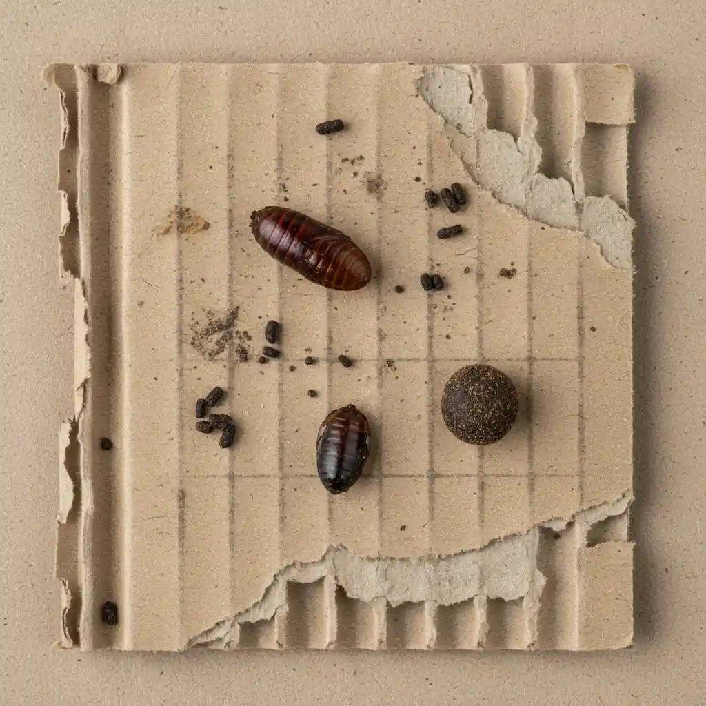 Cockroach Identification Guide for Auckland Homes Cockroach droppings, egg cases, and damage