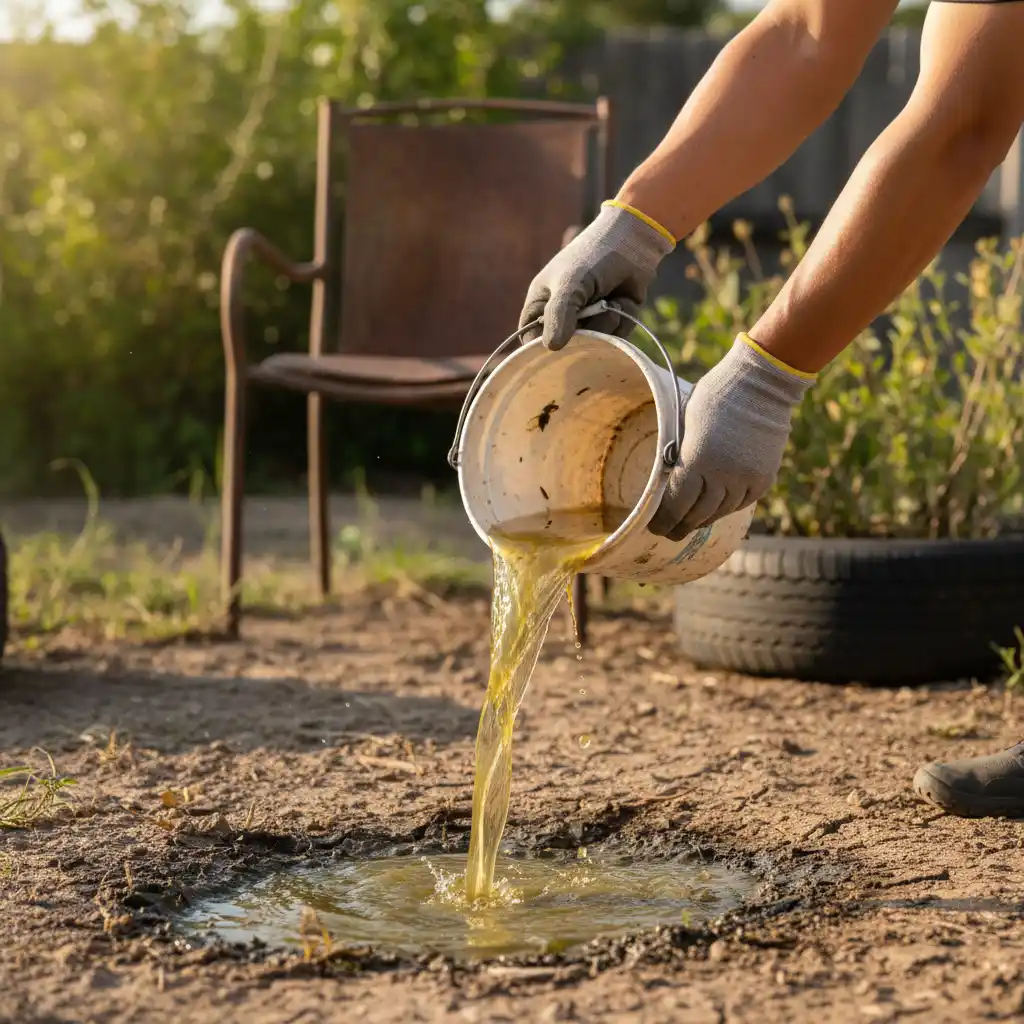 Eliminating Stagnant Water to Prevent Mosquito Breeding