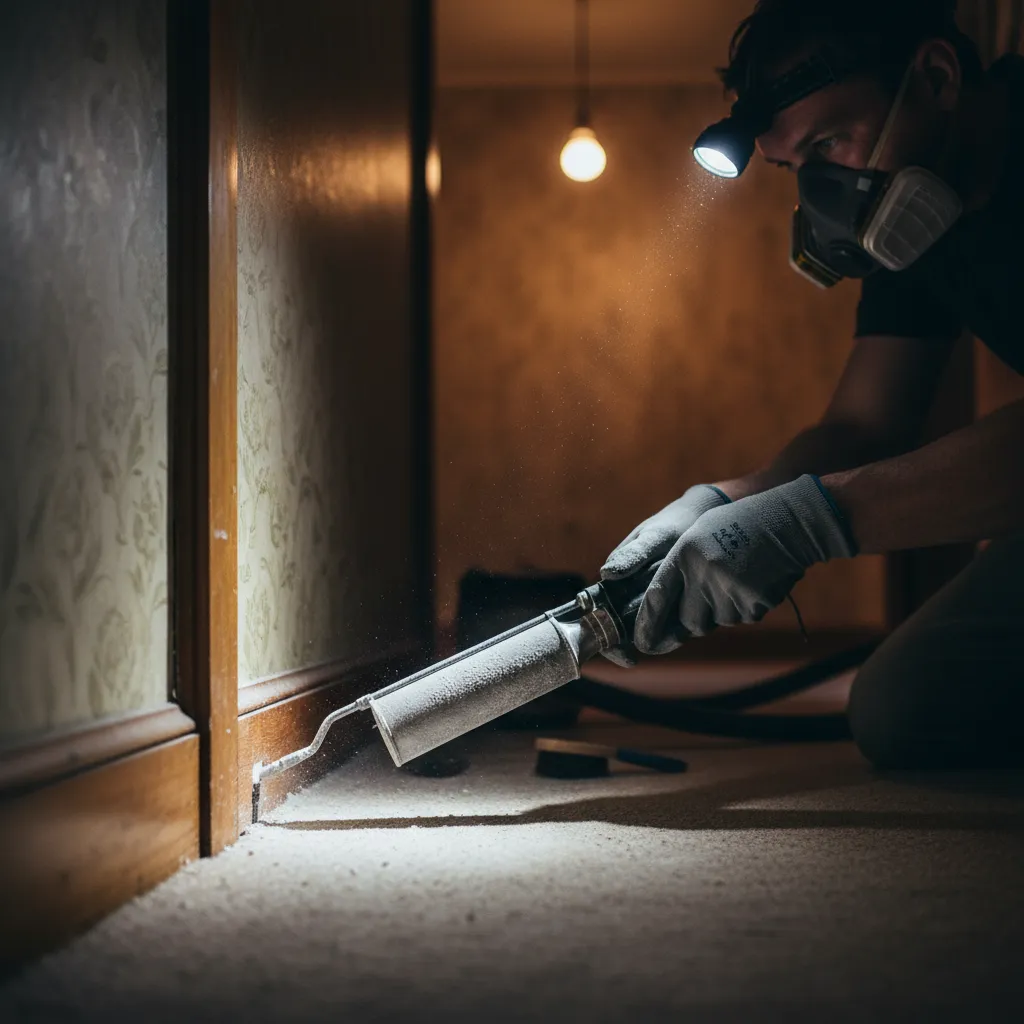 DIY silverfish treatment with diatomaceous earth