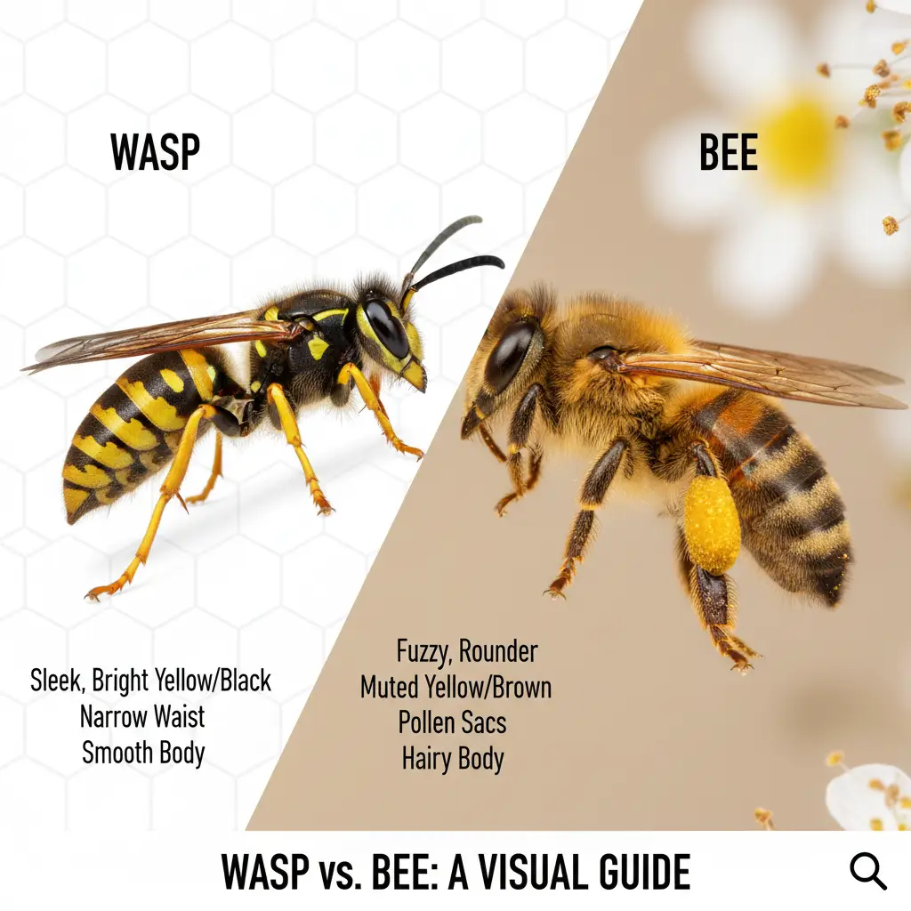 Wasps & Bees Auckland: Nest Removal & Safety Visual identification chart for Auckland wasps and bees