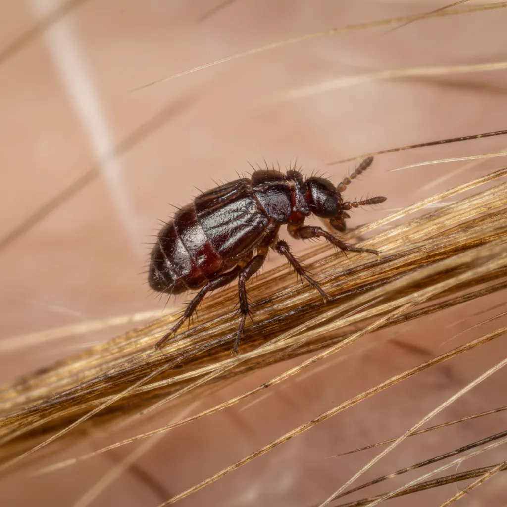 Fleas & Ticks Auckland: Pet & Human Health Concerns Close-up of a flea on pet fur in an Auckland home