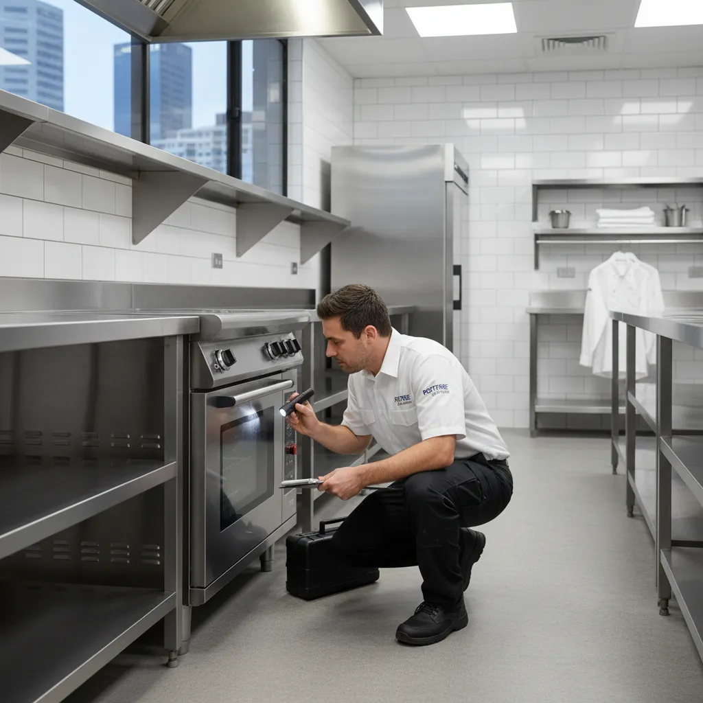 Professional pest control technician conducting a commercial site audit in Auckland