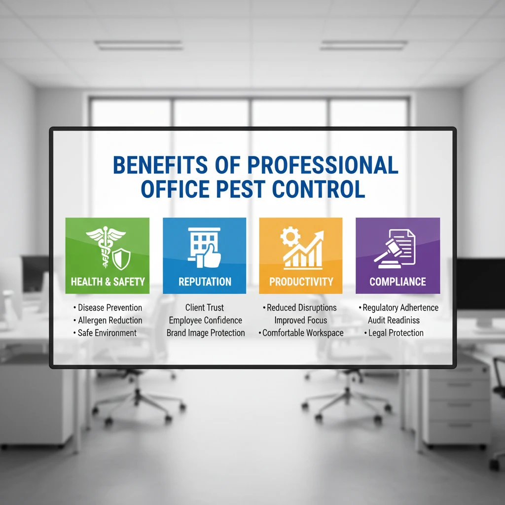 Infographic on benefits of office pest control