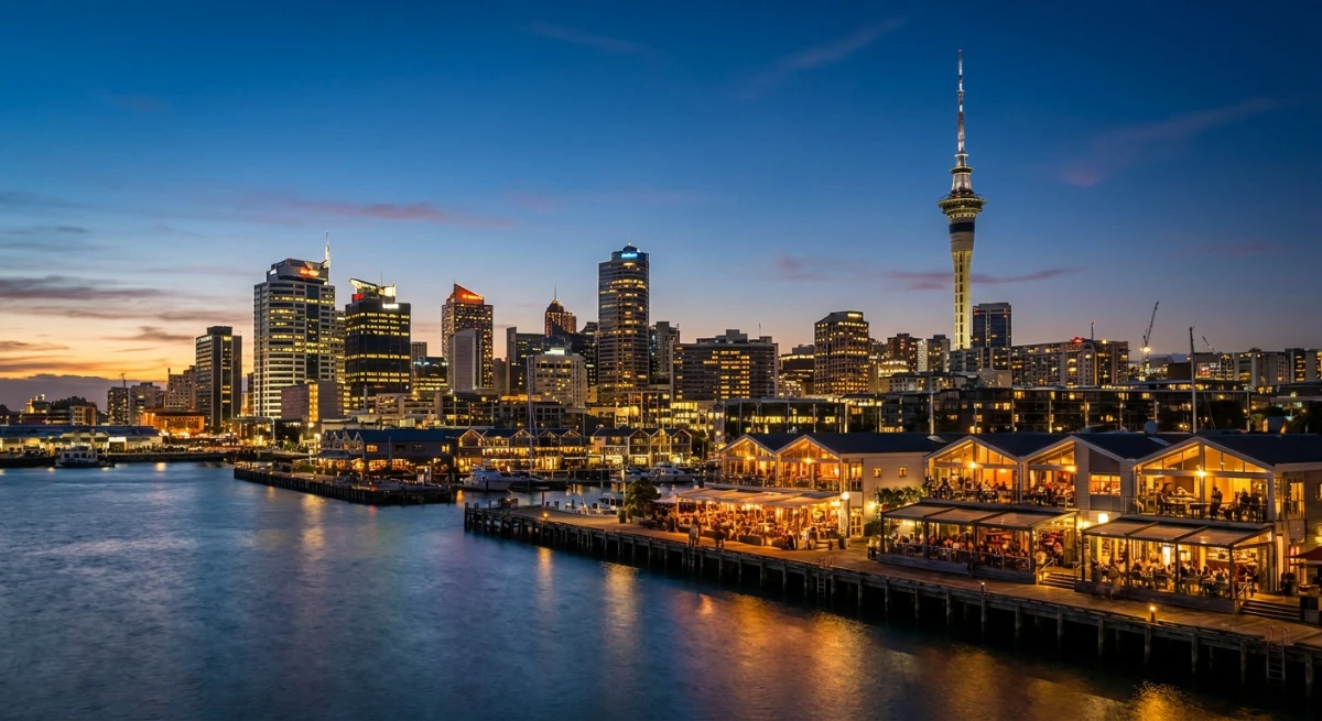 Auckland hospitality sector at night