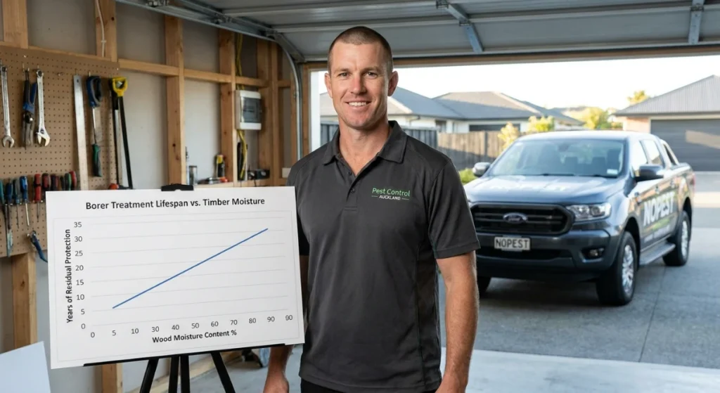 Borer Treatment Lifespan by Moisture Content