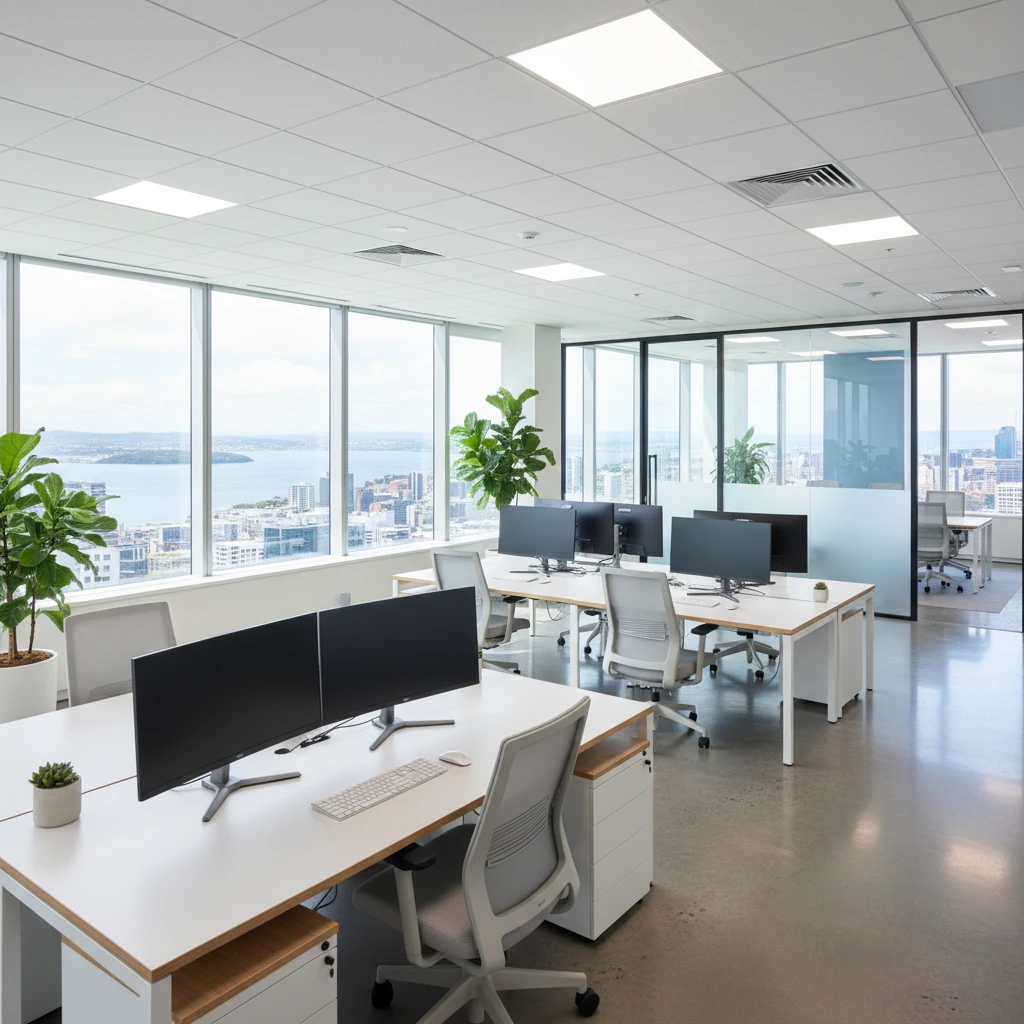 Clean and sanitized modern office space in Auckland