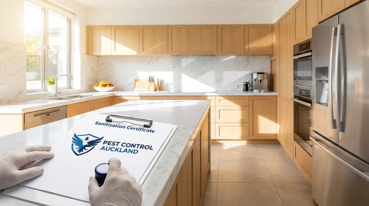 Clean pest-free Auckland kitchen after professional rodent control