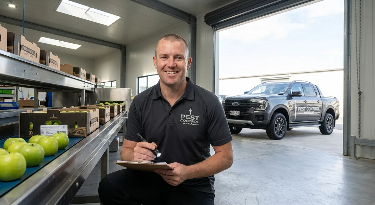 Commercial fruit packhouse pest control compliance
