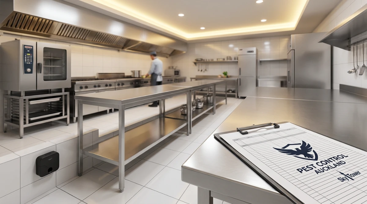 Commercial kitchen pest monitoring station