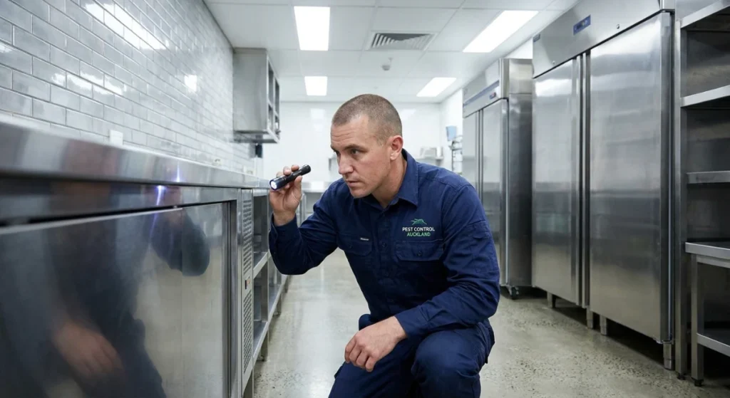 Commercial pest management in Takapuna kitchen
