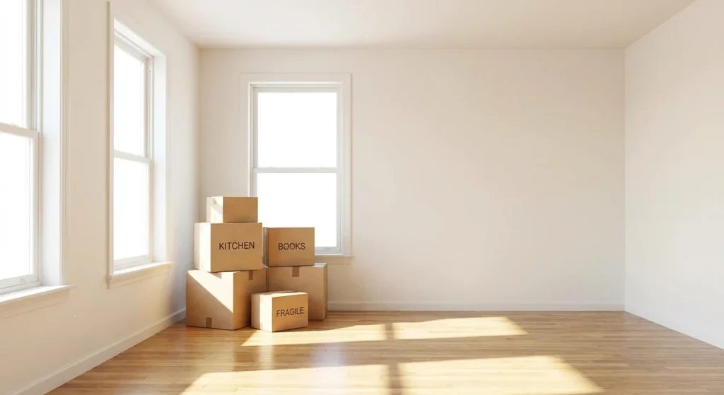 Empty Auckland rental property prepared for end of tenancy flea treatment