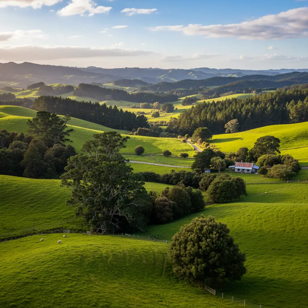Franklin rural landscape New Zealand