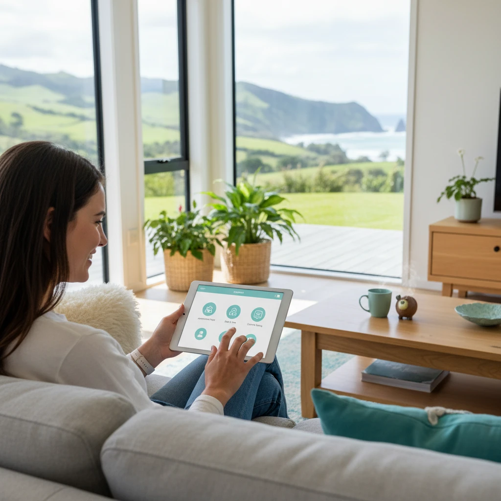 Homeowner booking a pest control service online