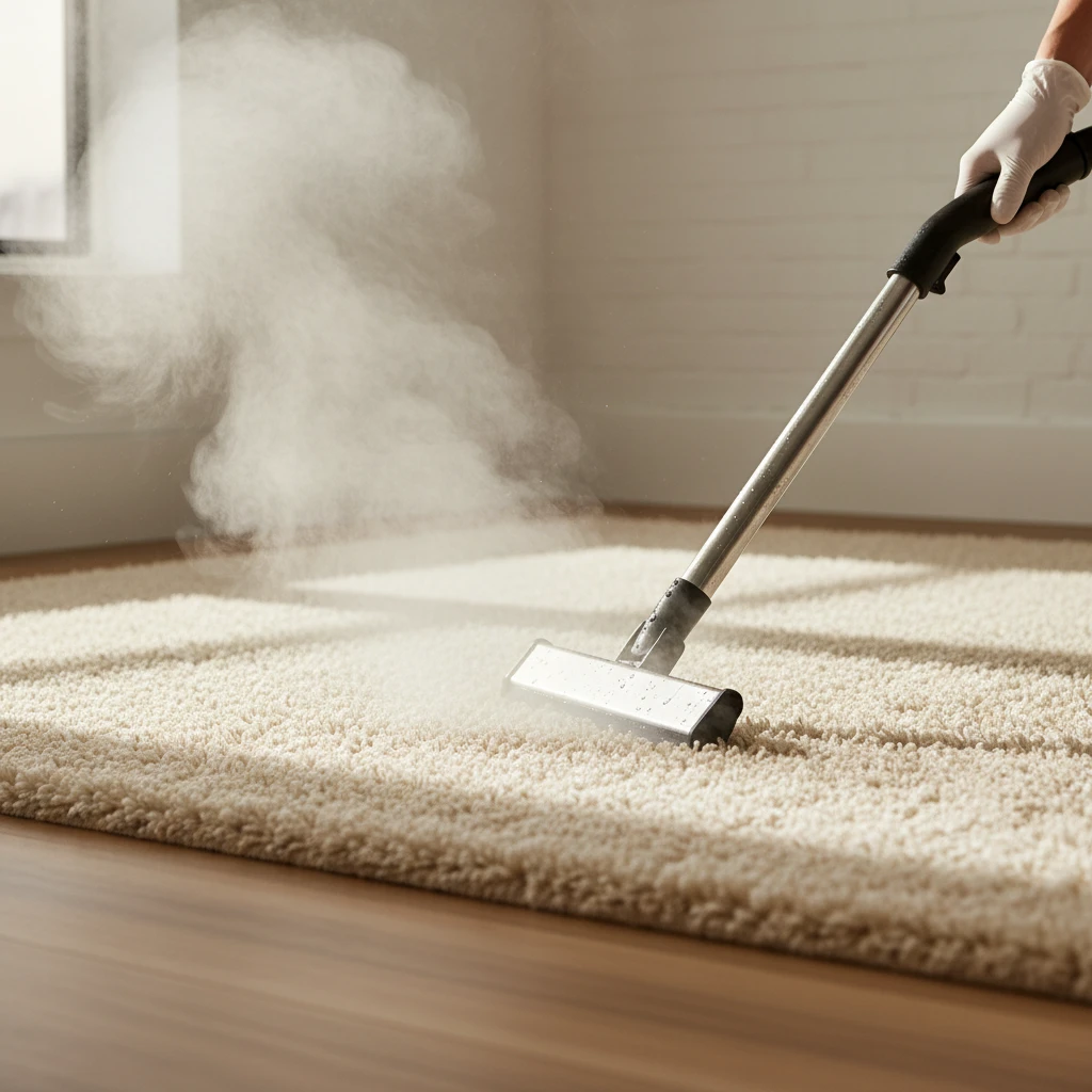 Hot steam treatment for fleas on luxury Remuera carpets