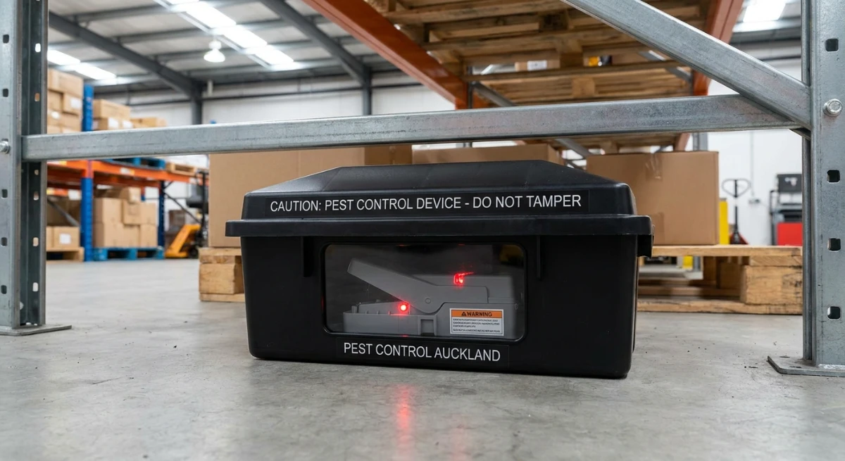 Humane electronic snap trap in a tamper-proof bait station