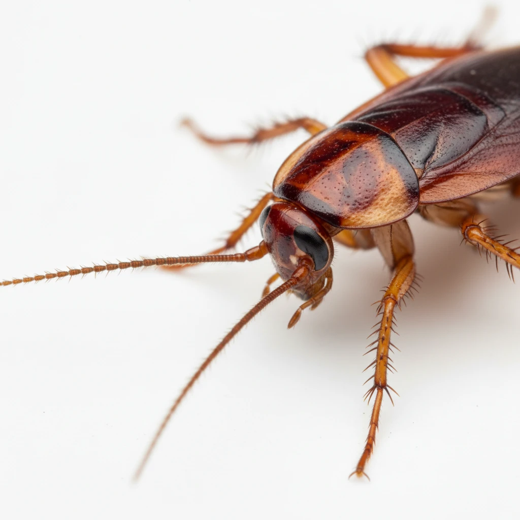 Cockroaches Macro view of a cockroach showing anatomy and exoskeleton