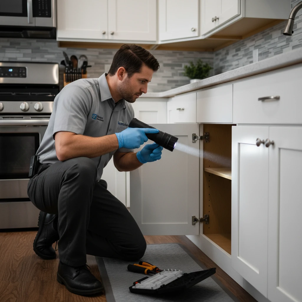 Pest control inspection for cockroaches in Manukau