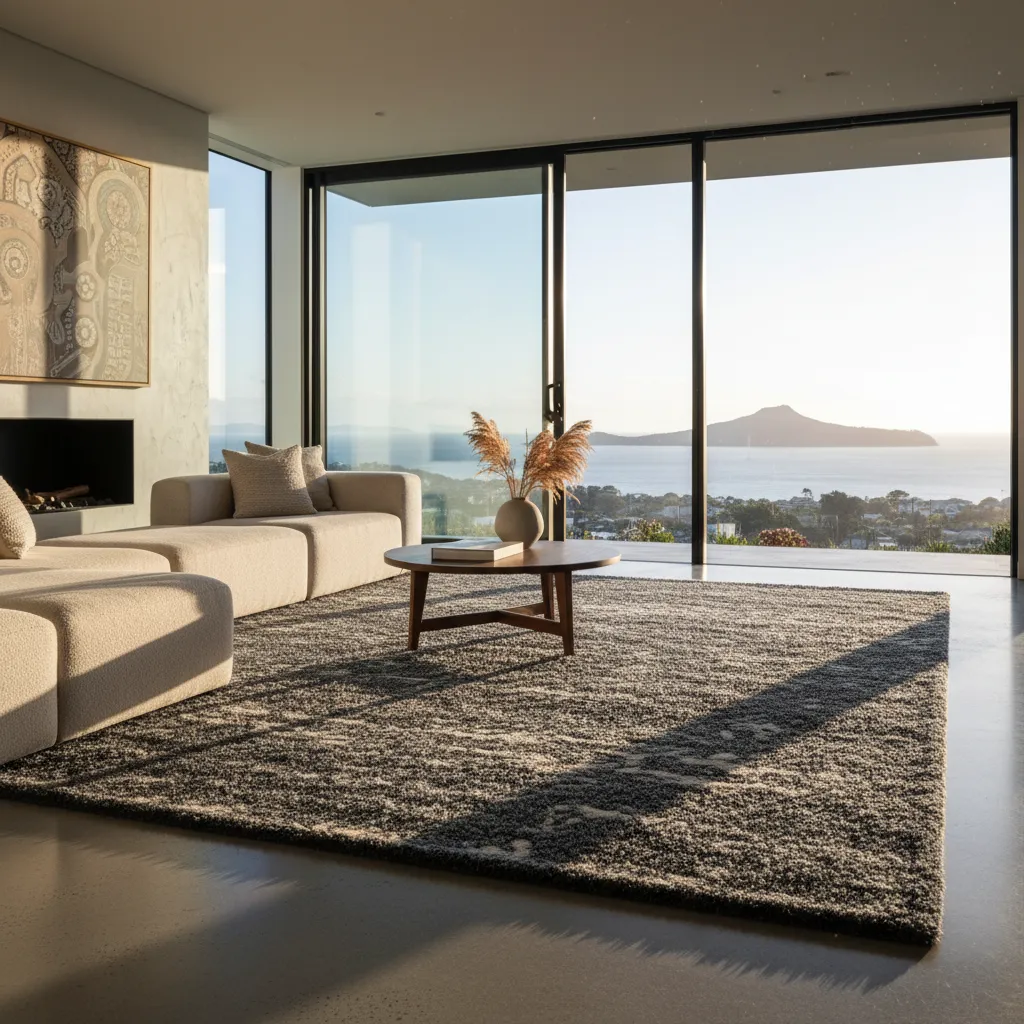 Luxury wool carpet in an Auckland home