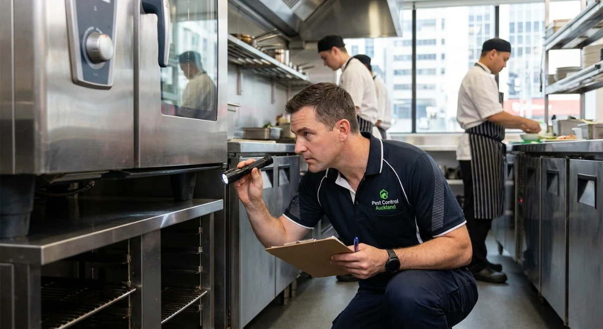 MPI pest audit in Auckland commercial kitchen