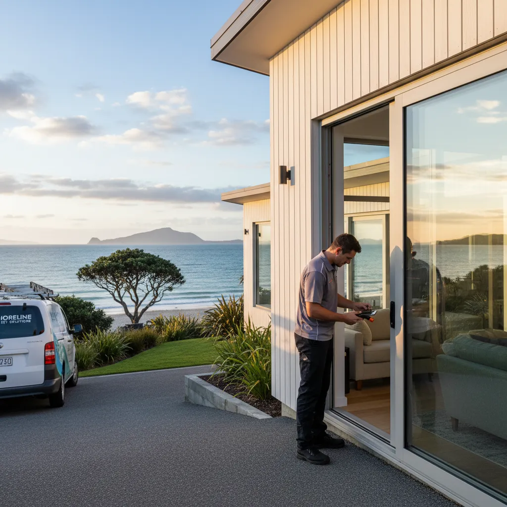 North Shore pest control technician inspecting a property