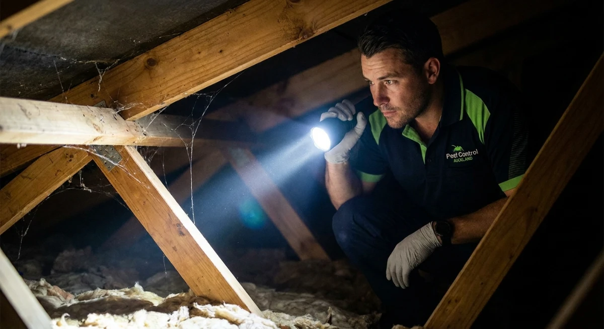Pest Control Technician Roof Inspection Auckland
