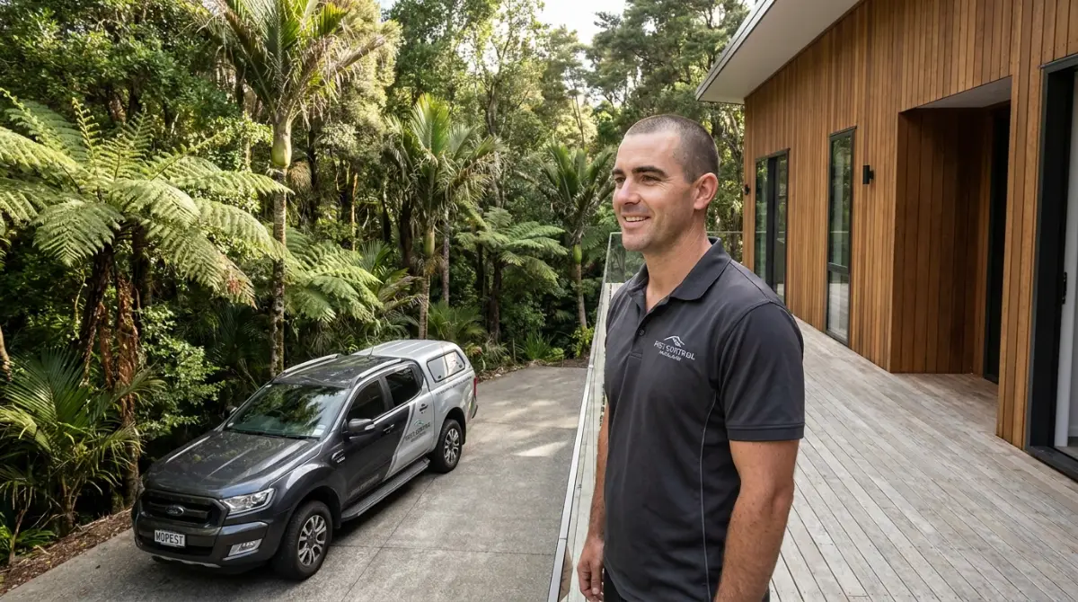 Pest Control West Auckland home near native bush