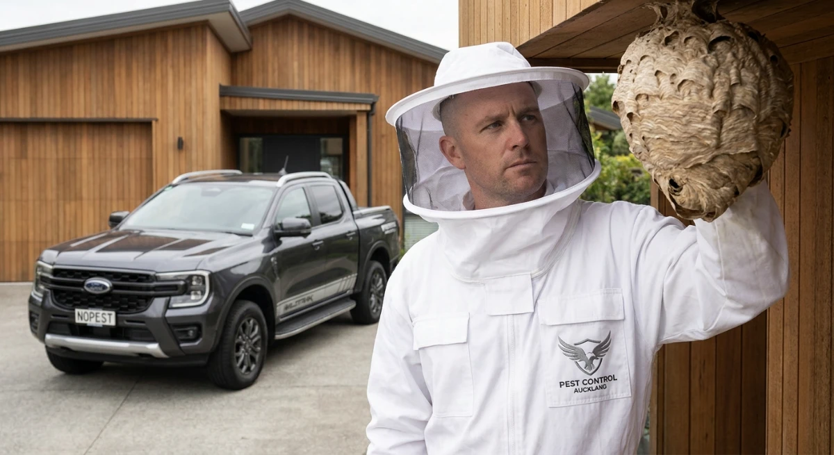 Professional wasp nest removal in Auckland