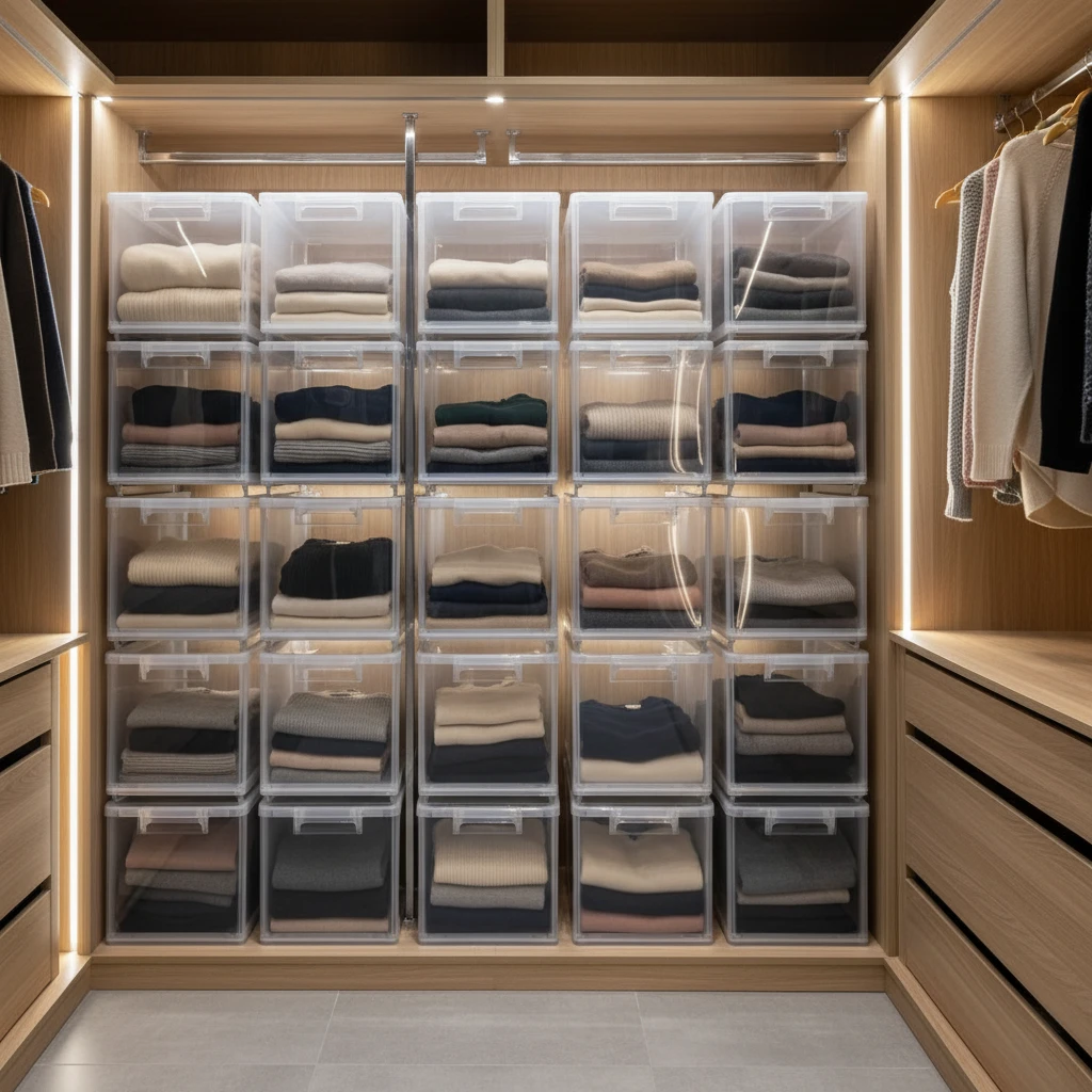 Proper storage of wool clothing in airtight containers