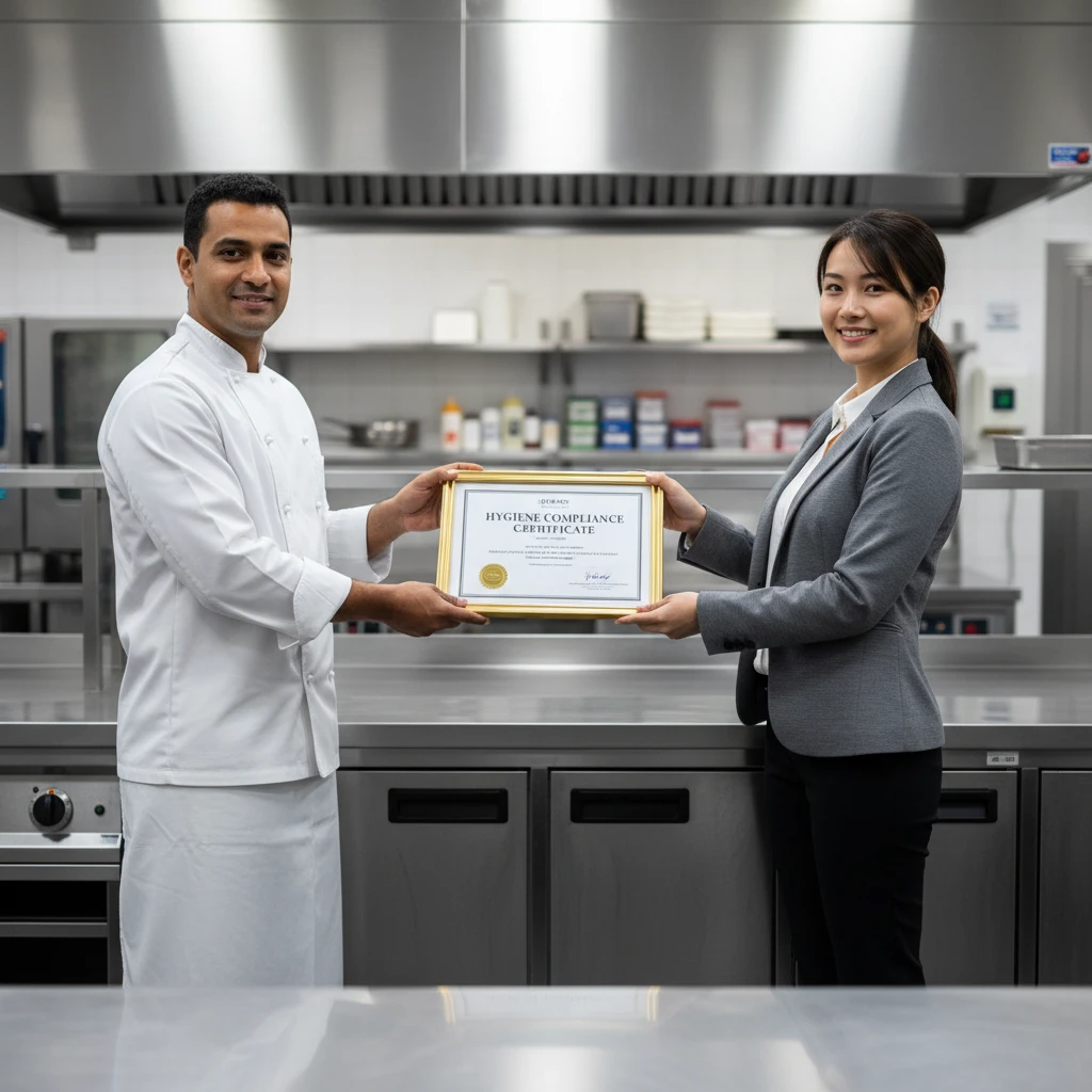 Providing hygiene compliance documentation after pest sanitisation