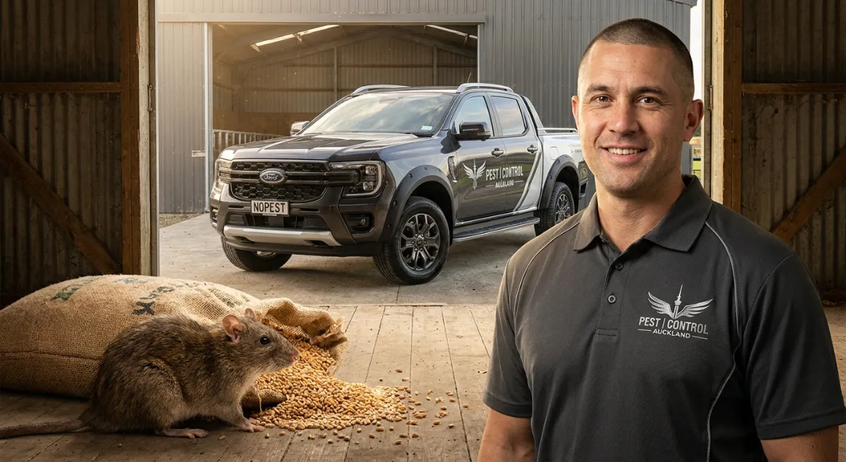 Rat contaminating livestock feed as an agricultural disease vector
