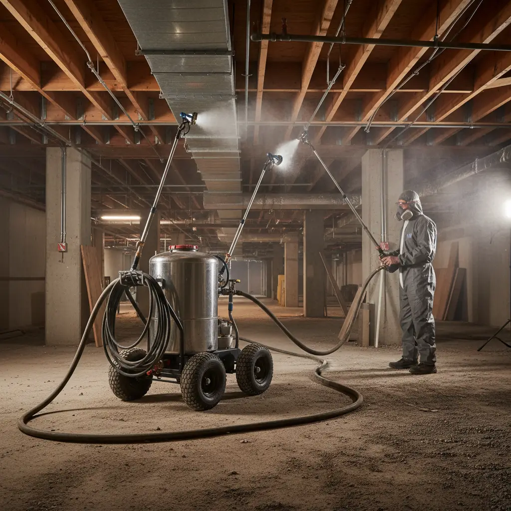 Specialized equipment for borer treatment in Auckland subfloors