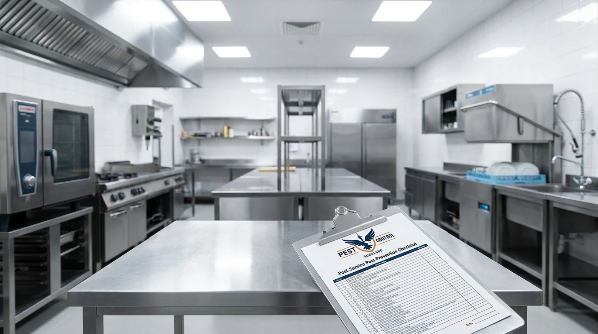 Spotless commercial kitchen in Auckland demonstrating strict pest prevention and food safety compliance