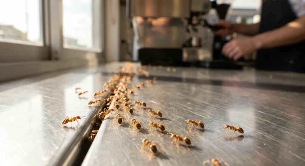 Spring Argentine ant invasions cafes