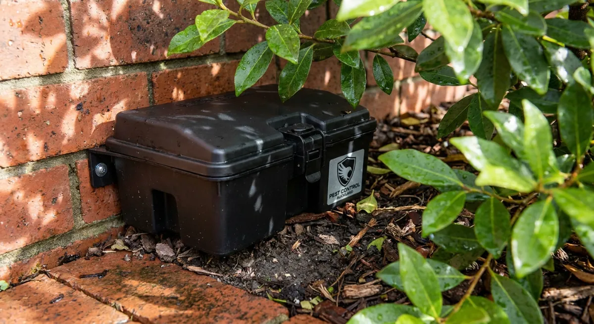 Tamper-proof rodent station for pet friendly rat treatments
