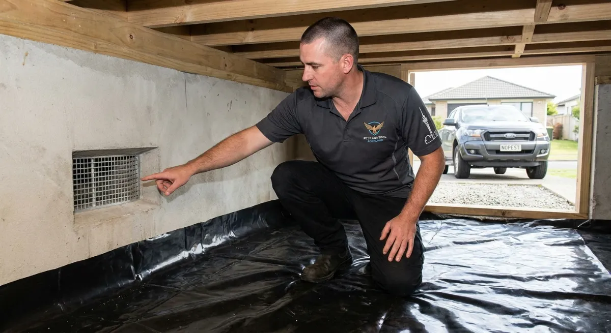 Winter moisture control and sub-floor ventilation