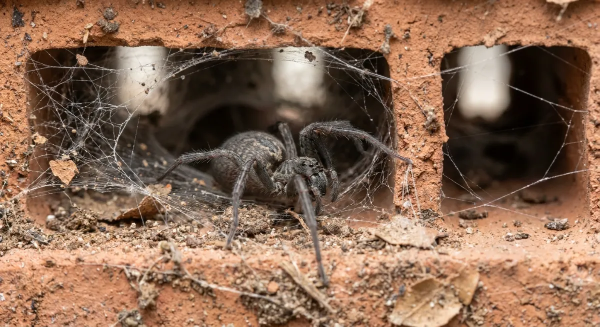 Spider webs blocking a sub-floor vent in an Auckland home